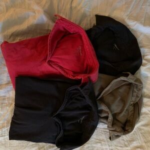 Relativity Short Sleeve Tee Set in Red, Black & Olive